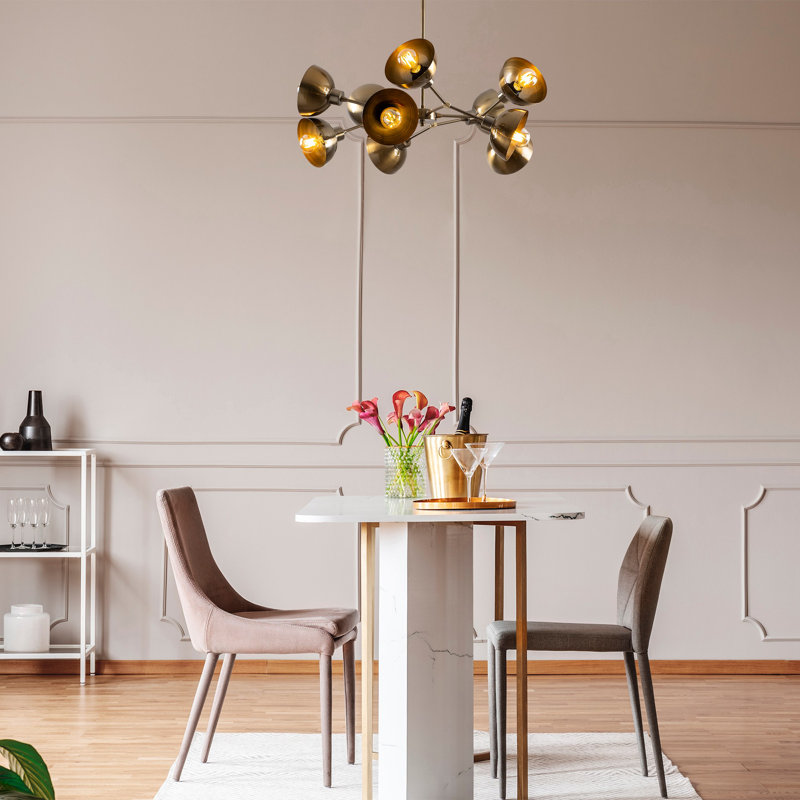 Berriman 10 - Light Unique/Statement Chandelier, Gold