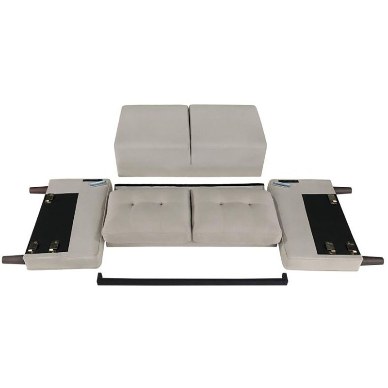 Causeuse Bouirou, Polyester beige