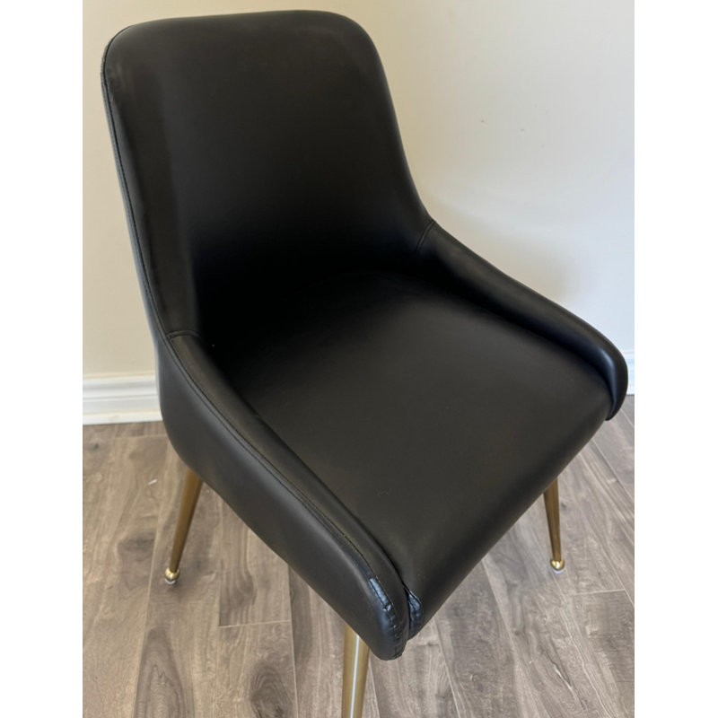 Chaise de salle à manger Sowers, Noir