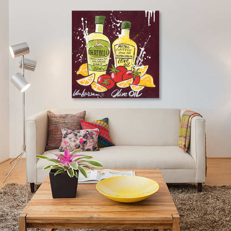 «Olive Oil», impression sur toile, H 48 po x l 48 po x P 1,5 po, Toile tendue, Pas de tapis