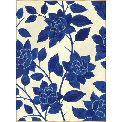 Blue Blossoms Print by Janice Sadler