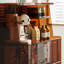 Armoire décorative en acrylique et en acier au carbone.-102527648
