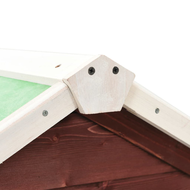 Karson Weather Resistant Rabbit Hutch, Mocha/White