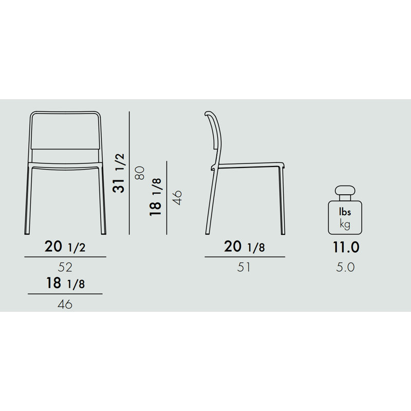 Audrey Dining Chair, Black, White Painted Steel