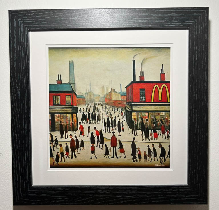 Lowry - Single Picture Frame Print on Giclée