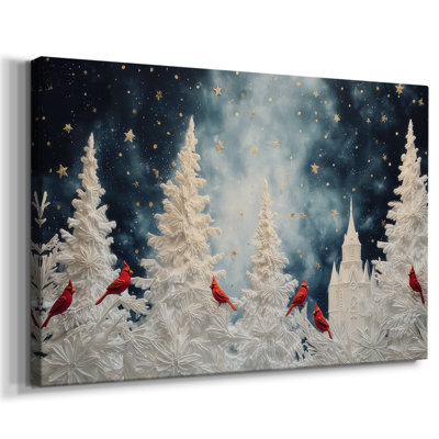 Soft Linen Blessing of Fir-Premium Gallery Wrapped Canvas