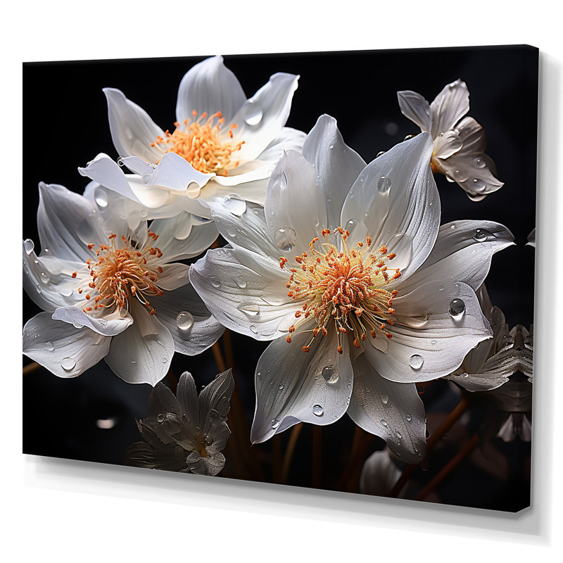 Fleurs de corail sous l'eau III sur toile, Toile tendue, H 12 po x l 20 po x P 1 po