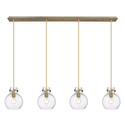 Luminaire suspendu sphère 4 lumières Amrith