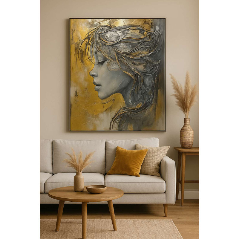 Superbe peinture sur toile décorative de 19,7 po x 27,6 po | 100% toile avec cadre 100% bois (épaisseur: 0,8 x 1,2 pouces) | Parfaite pour le salon, la chambre à coucher ou le bureau, cette œuvre d'art élégante convient à tout espace