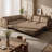 115.2" L-Shaped Sofa Couch with Pull-Out Bed, Oversize 6-Seater Convertible Sleeper Sectional Sofa with Teddy Upholstered, Left/Right Facing, Side Pockets & USB Ports-295446166