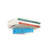 3 Pieces Blue Metal Wall Shelf    - 6 In Deep X Wide High, 1 Lb Shelf, 3 Depth, Width, Height,
