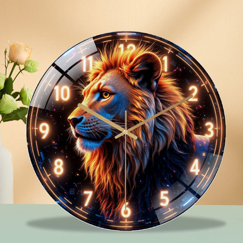Horloge murale Lion