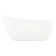 60" Sheba Acrylic Slipper Tub - White Drain Kit - Air Massage - Foam