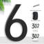 Plafonnier encastré ou numéro de maison en métal H 7 po, finition propre-78574784