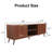  63'' Mid Century TV Stand, Modern TV Console for TVs up to 70 Inches, Entertainment Center with Storage, TV and Media Consol