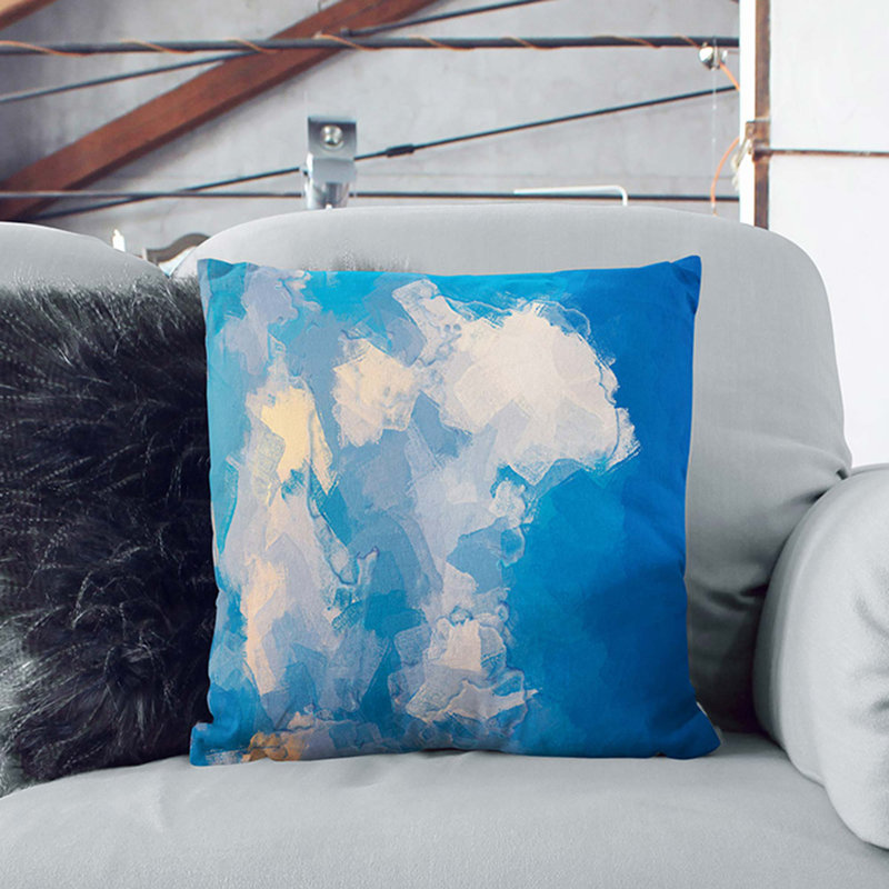 Square Throw Cushion, 40cm H x 40cm W x 15cm D