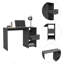 Bureau d'ordinateur, un tiroir, deux tablettes-74029210