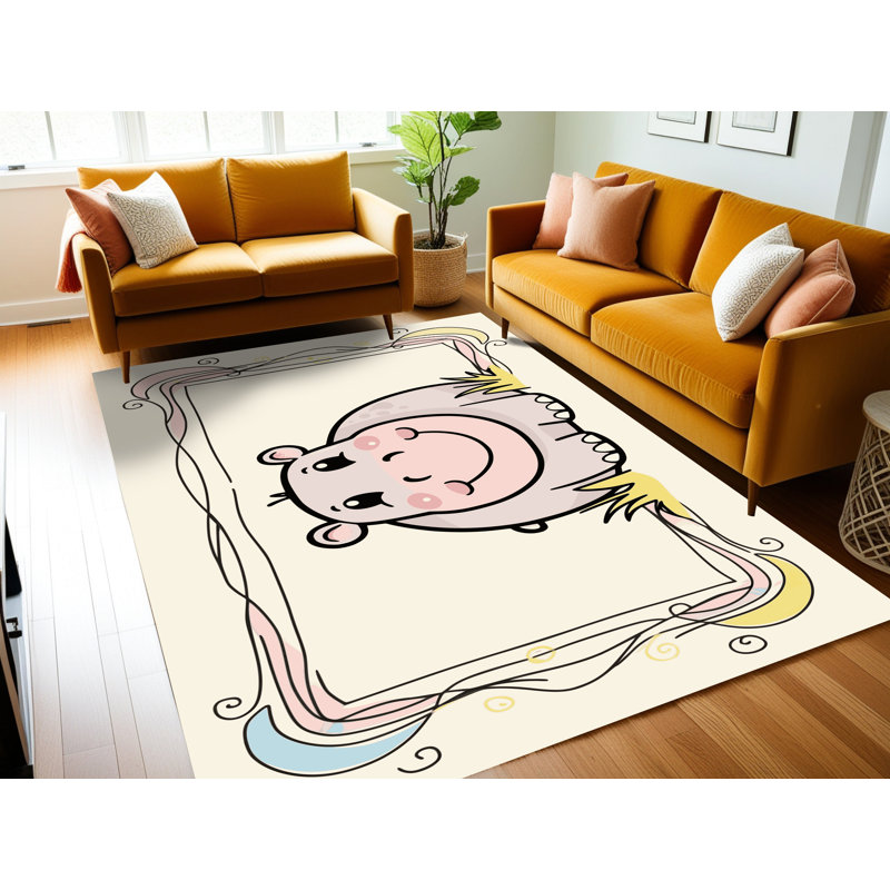 Tapis pour enfants East Urban Home, Rectangulaire 2 pi x 3 pi