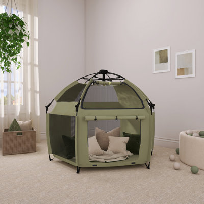 Dream On Me Pop Up Children Playpen Easy Set-up- Indoor Play House And Outdoor Play Tent With Canopy Cover