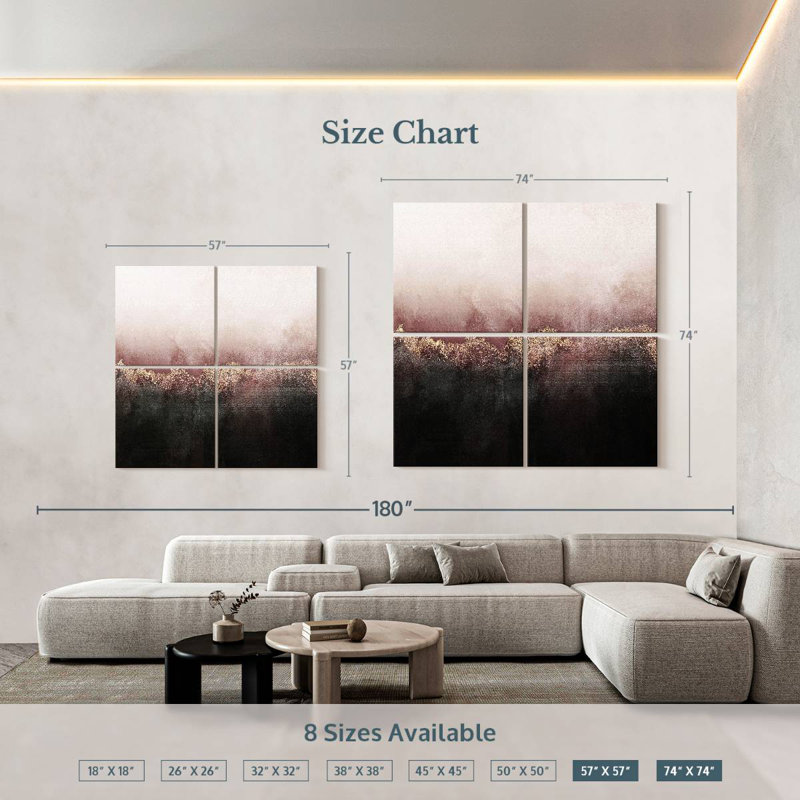 Avery Pink Sky, 57'' H x 57'' W
