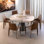 Modern Round Marble Dining Table