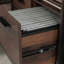 Bureau en L, finition brune