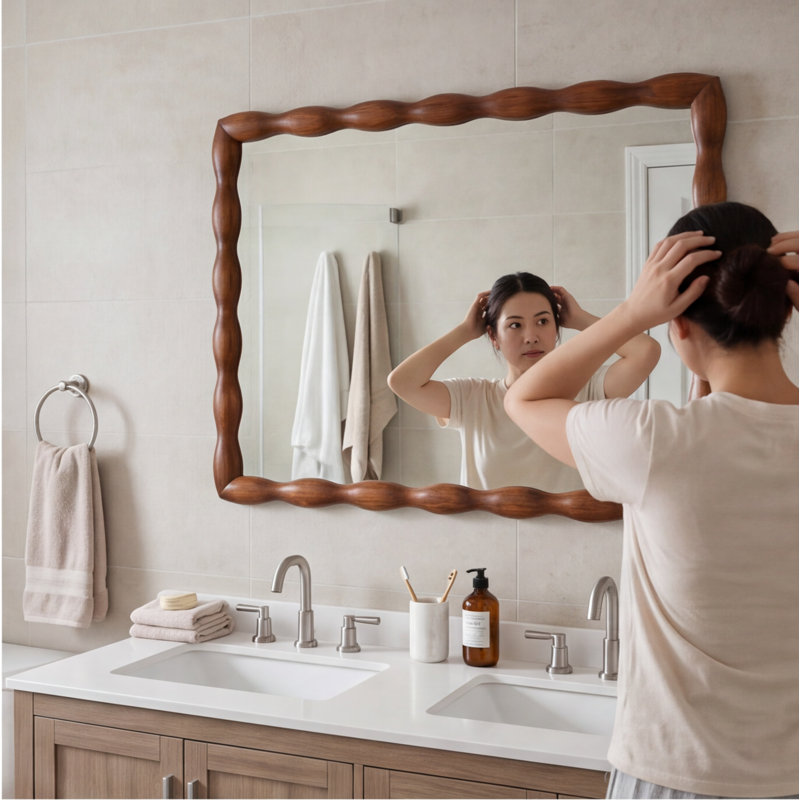 Miroir pleine grandeur Mid-Century
