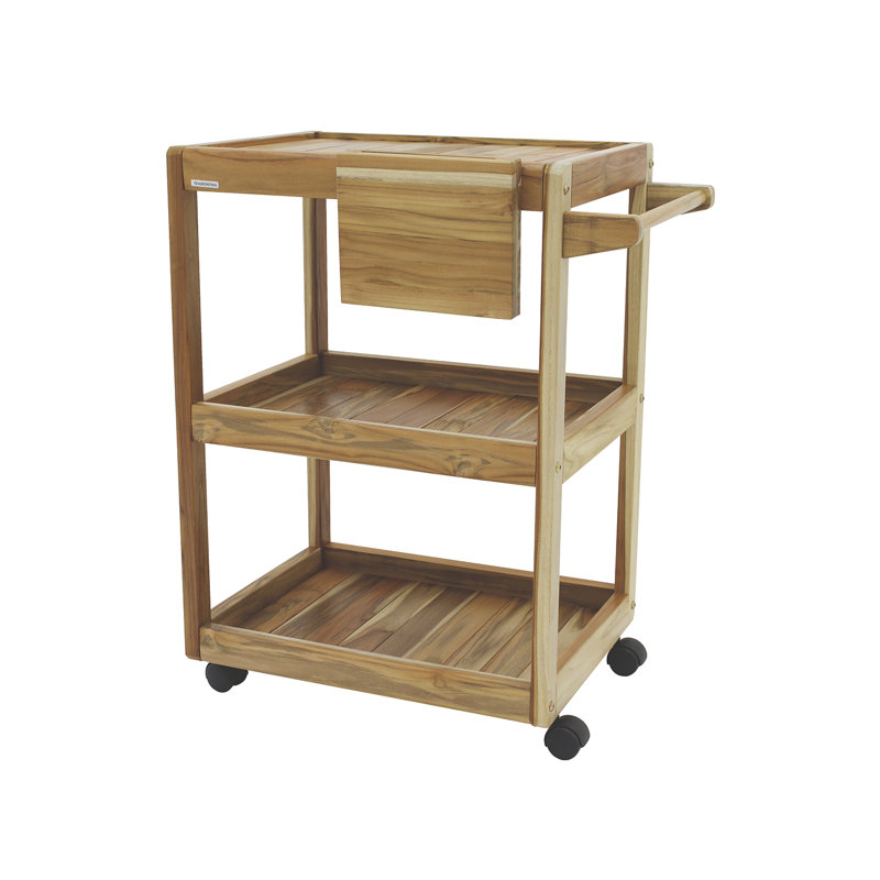 BBQ Churrasco Solid Wood Kitchen Trolley