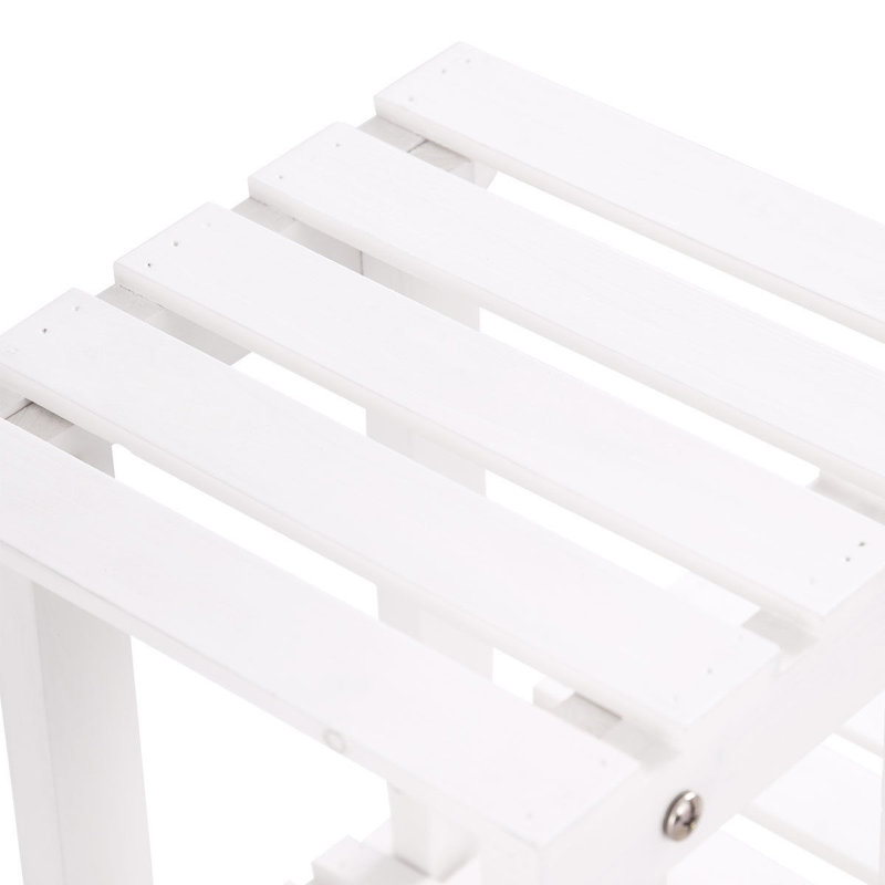 Plant Stand, 21.5" H x 47.5" L x 13" D, White