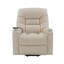 Fauteuil inclinable électrique en cuir ivoire Ai