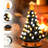 Halloween Cat, Bat Tabletop Tree