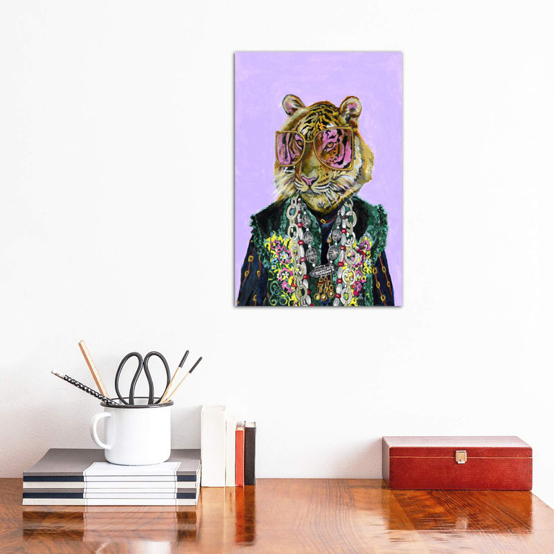 «Bengal Tiger» par Heather Perry, impression sur toile, Toile tendue, H 18 po x l 12 po x 1,5 po