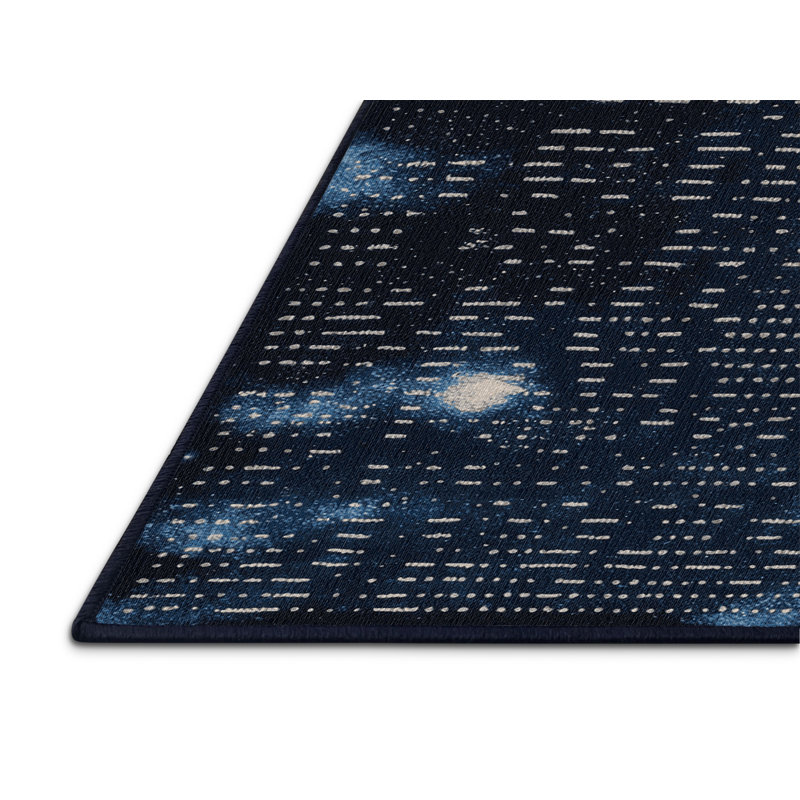 Tapis gris lavable à la machine, Rond 4 pi