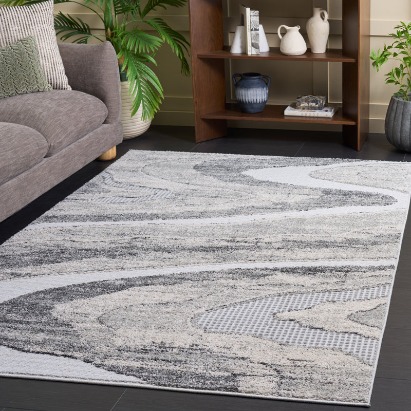 Wave Performance Abstract Indoor Rug, Rectangle 8' x 10'