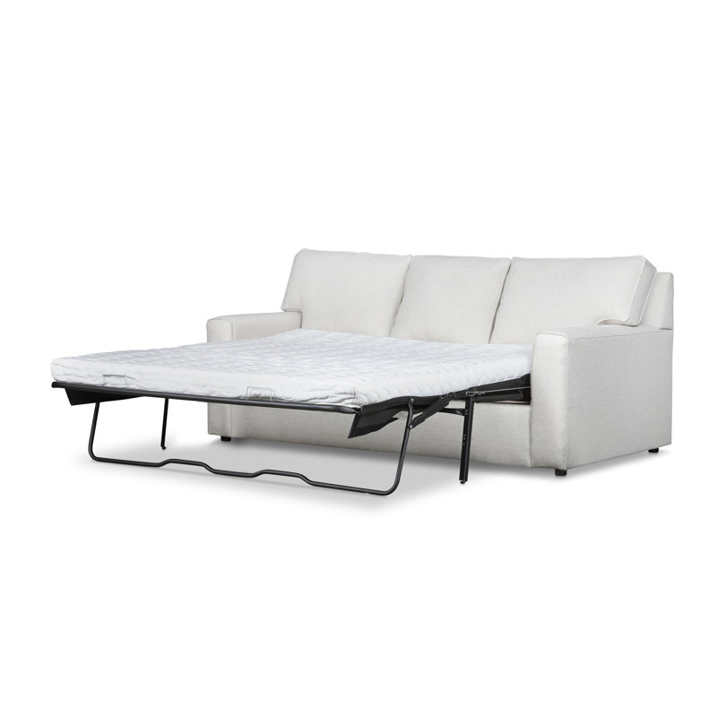 Leigh 84" Square Arm Sofa Bed, Max Beige