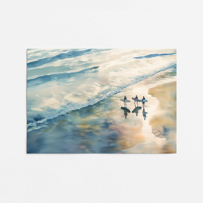 Surfside Trio Rolled Print, 24" H x 36" W