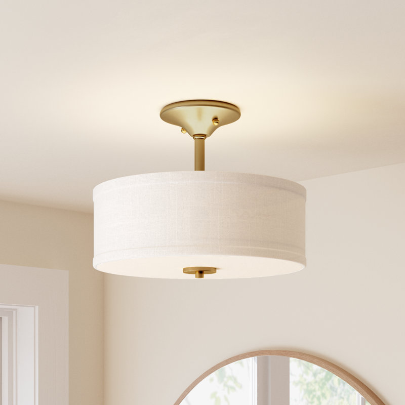 Norris Fabric Semi Flush Mount