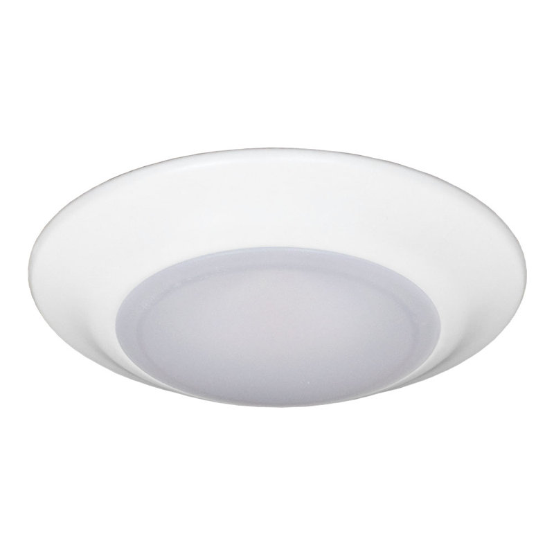 Plafonnier encastré à del simple 1 lumière