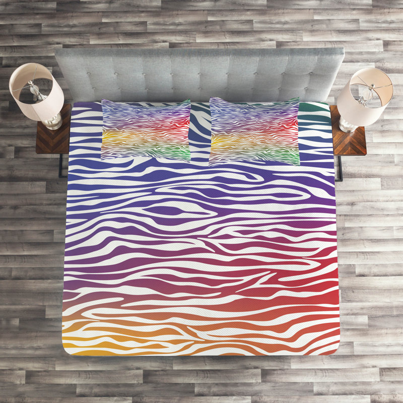Modern & Contemporary Polyester Coverlet, Purple