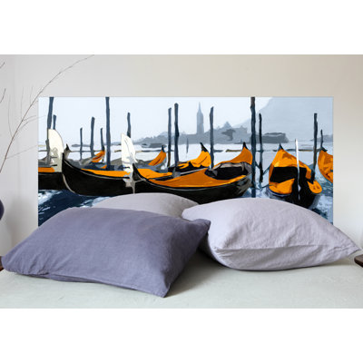 Gondoles Venise Orange Wall Hanging
