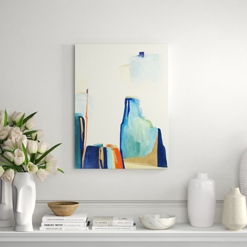 Cold Mountains I Painting by Sara Brown, Glass Coat, 32" H x 24" W