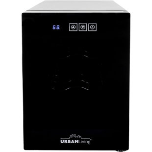 Urban Living 6-Bottle Countertop Wine Cooler in Black