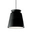 Radiance - Luminaire suspendu trapézoïdal haut 1 lumière - Jaune pâle - Chrome poli - l 13,5 po x H 16 po - Ampoule remplaçable-1313511221-1313512166-1325346241