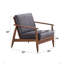 Fauteuil d'appoint en tissu et finition Lide-901754280