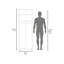 Armoire blanche avec 2 portes et tringle