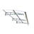 Series Door Window Awning Made Of 0.137 Inch Thick Crystal Solid Polycarbonate Sheet And Aluminum Alloy With Valance In Size 34" Deep For Masonry Concrete Wall House.-138895219-138895220