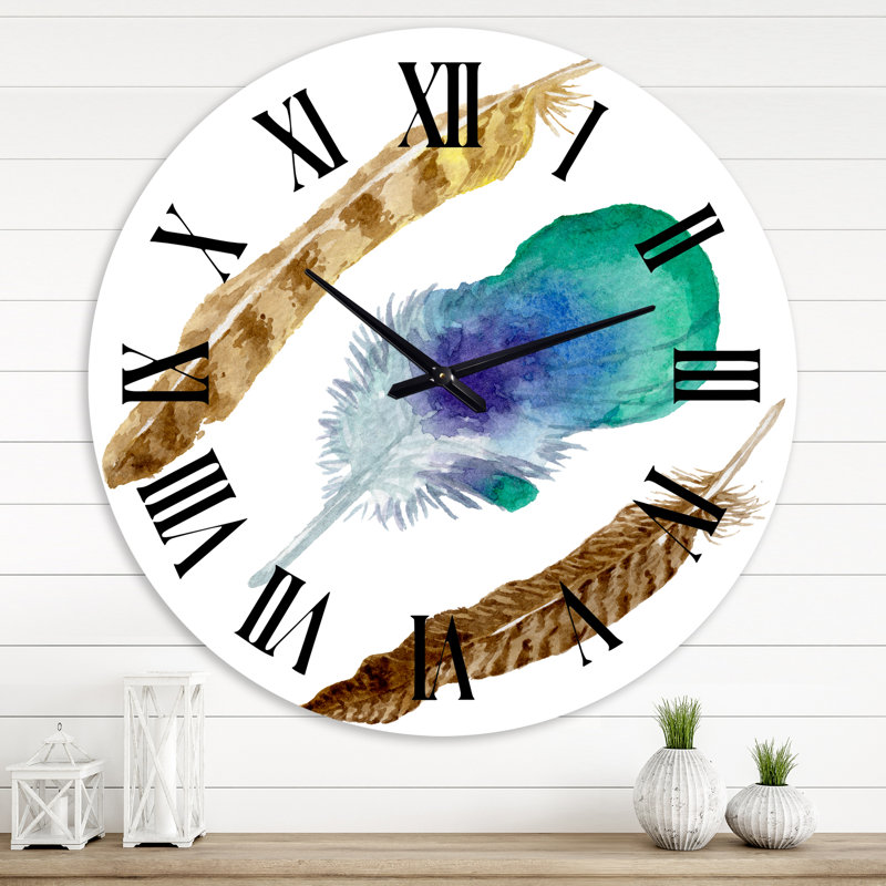 Horloge murale bohème et éclectique, Moyenne