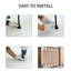 Ensemble de balustres 44 "x 0,5" x 0,5 "avec des chaussures pivotantes (ensemble de 10)