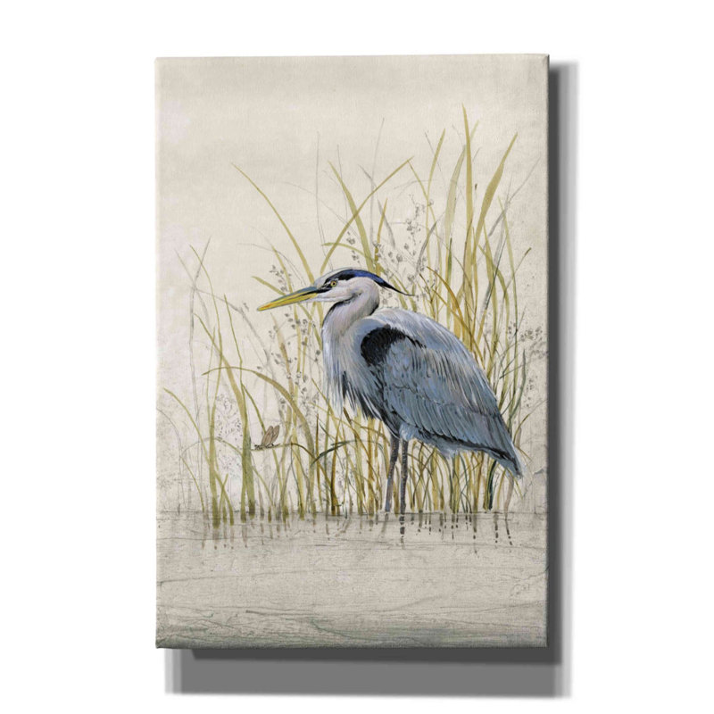 «Heron Sanctuary II» par Tim O'toole, art mural sur toile, H 60 po x l 40 po x P 1,5 po