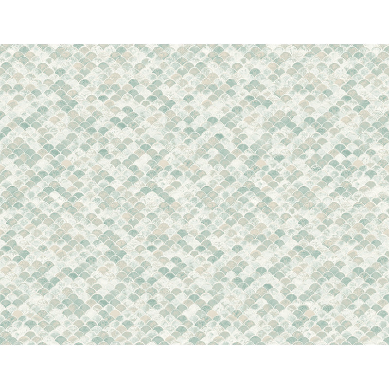 Papier peint Ivy Bronx Designs, Céruléen clair